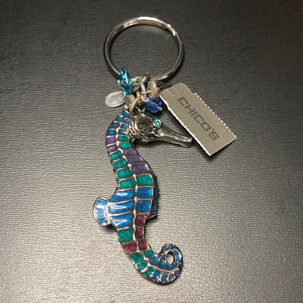 Vintage Chico’s Seahorse Keychain